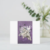 Chinesischer Geist des Tiger w chinesisches Elemen Postkarte (Stehend Vorderseite)