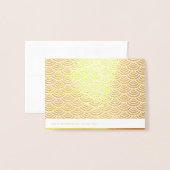 Chinesischer Gold Ox Neujahr 2021 Luxus GNC2b Folienkarte (Rückseite mit Umschlag)