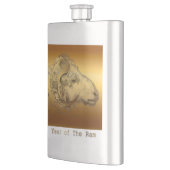 Chinesischer Goldene Ram - Neujahr 2015 - klassisc Flachmann (Links)