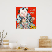 Chinesischer Gong Xi Fa Cai New Years Buddha Poster (Küche)