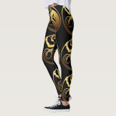 Chinesischer Großer Goldener Affe Jahr Zodiac Gebu Leggings (Links)