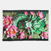 Chinesischer Grüner Drache 2024 Origami KT Geschirrtuch (Horizontal)