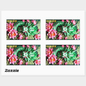 Chinesischer Grüner Drache 2024 Origami RecS Rechteckiger Aufkleber (Blatt)