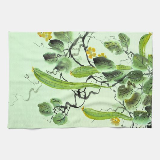 Chinesischer Gurke Geschirrtuch (Horizontal)