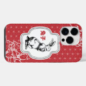 Chinesischer Hase iPhone Hülle (Rückseite (Horizontal))