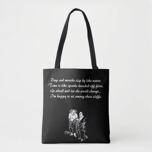 Chinesischer Hermit Poet Quotation Tote Bag Tasche (Vorderseite)
