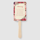 Chinesischer Hochzeitsgarten Doppelglücksprogramm Fächer (Rückseite)