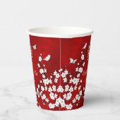Chinesischer Hochzeitstee Cherry Blossom Custom Pappbecher (Rechts)