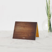 Chinesischer Holzdrachenschnitt 2024 HGC Feiertagskarte (Rückseite)