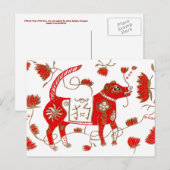 Chinesischer Hund Astrologie Postkarte (Vorne/Hinten)