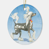 Chinesischer Hund Keramik Ornament (Links)