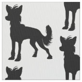 Chinesischer Hund mit Haube Stoff (Nahaufnahme)