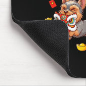 Chinesischer Hund Yorkshire Terrier Männer Frauen Mousepad (Ecke)