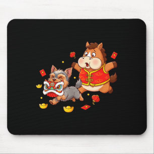 Chinesischer Hund Yorkshire Terrier Männer Frauen  Mousepad