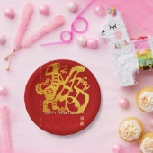 Chinesischer Hundegründer Papercut 2018 Papierplat Pappteller (Party)