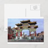 Chinesischer Imperial Arch, Liverpool Vereinigtes  Postkarte (Vorne/Hinten)