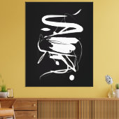 Chinesischer Impressum Stretched Leinwand (Insitu (Wohnzimmer))