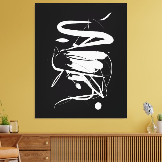 Chinesischer Impressum Stretched Leinwand (Insitu (Wohnzimmer))