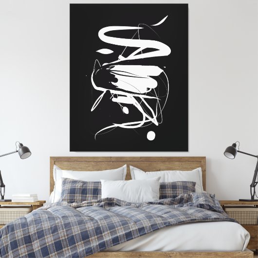 Chinesischer Impressum Stretched Leinwand (Insitu (Schlafzimmer))