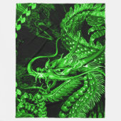 Chinesischer Jade Kaiser Dragon Art Fleece Blanket (Vorderseite)