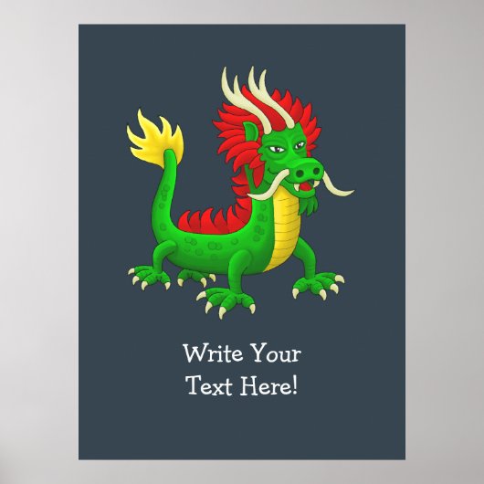 Chinesischer Jadendrache Poster (Vorne)