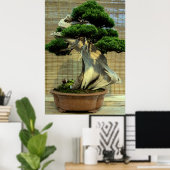 Chinesischer Juniper Bonsai Tree Poster (Heimbüro)