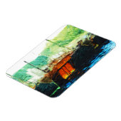 Chinesischer Junk in Hongkong Abstrakt Magnet (Linke Seite)