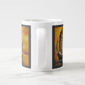 Chinesischer Junk in Ocker und Gelb Jumbo-Tasse (Rückseite)