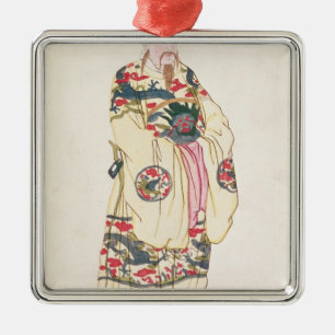 Chinesischer Kaiser im zeremoniellen Kostüm Silbernes Ornament