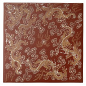 Chinesischer Kaiserdrache Moderne Fliese (Vorderseite)
