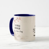 Chinesischer Kirschblüten-Vater-Becher Tasse (Vorderseite Links)