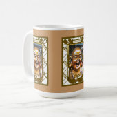 Chinesischer lachender Buddha Kaffeetasse (Vorderseite Links)