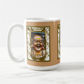 Chinesischer lachender Buddha Kaffeetasse (Links)