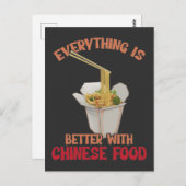 Chinesischer Lebensmittelexperte - asiatischer Fei Postkarte (Vorne/Hinten)