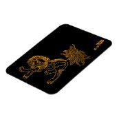 Chinesischer Löwenshishi Magnet (Linke Seite)