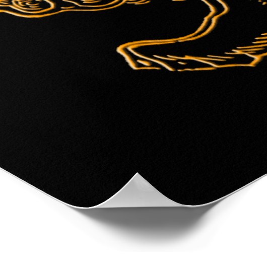 Chinesischer Löwenshishi Poster (Ecke)