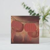 Chinesischer Lunar-Neujahrsblank Feiertagskarte (Stehend Vorderseite)