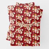 Chinesischer Luxus-Rotkaninchenlunar Geschenkpapier Set (Beispiel)