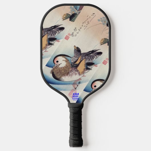 "Chinesischer Mandarinenholz Pickleball Schläger (Vorderseite)