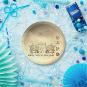 Chinesischer Metal Ox New Year 2021 PP Pappteller (Party)