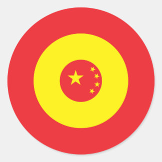 Chinesischer Mod-Rundaufkleber 3 Runder Aufkleber