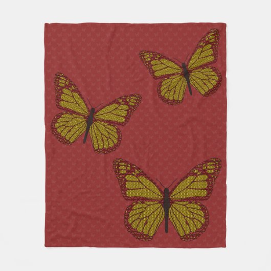 Chinesischer Monarch Fleece Blanket (Vorderseite)