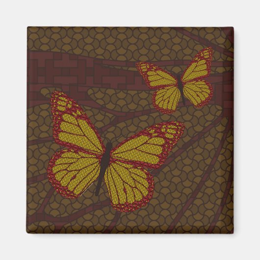 Chinesischer Monarchmagnet Magnet (Vorne)