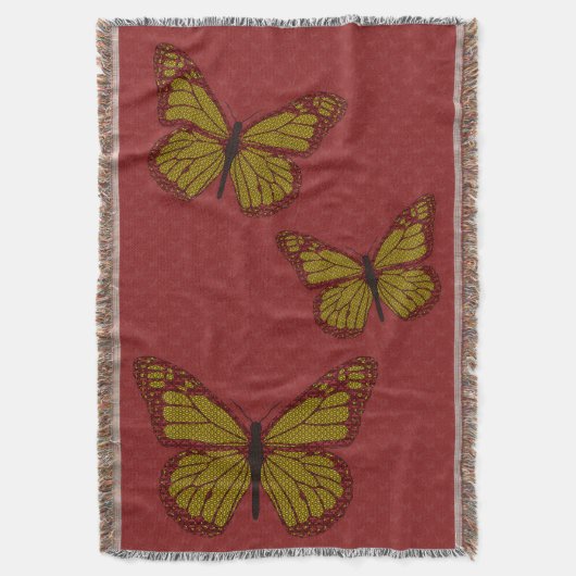 Chinesischer Monarchwirbel-Blanket Decke (Vorderseite Vertikal)