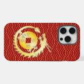 Chinesischer Monddrache 2024 iPhone Hülle (Rückseite (Horizontal))