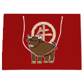 Chinesischer Mondkalender Neujahr Ox Bull Glücksge Große Geschenktüte (Vorderseite)