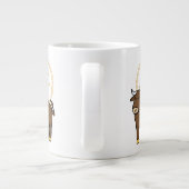 Chinesischer Mondkalender Neujahr Ox Bull Glücksge Jumbo-Tasse (Rückseite)