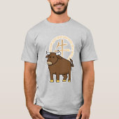 Chinesischer Mondkalender Neujahr Ox Bull Glücksge T-Shirt (Vorderseite)