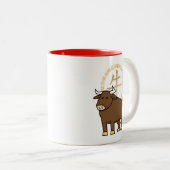 Chinesischer Mondkalender Neujahr Ox Bulle Glück G Zweifarbige Tasse (VorderseiteRechts)