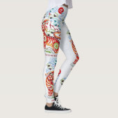 Chinesischer Mondneubauten des Tiger Papercut kühl Leggings (Rechts)